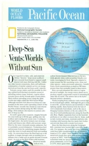 NATIONAL GEOGRAPHIC MAP - WORLD OCEAN FLOORS - PAZIFIK OZEAN + INDIAN OCEAN - 1992 - Bild 1 von 2