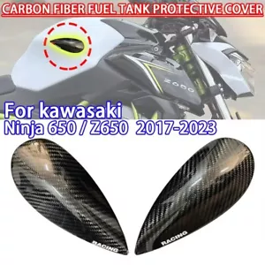 KAWASAKI Ninja650 Z650 2017-2023 100% Carbon Fiber Fuel tank protection cover - Foto 1 di 7