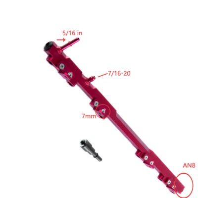 Billet Aluminum Fuel Rail FITS 1997-2001 Jeep Wrangler Cherokee TJ XJ 4.0L - Image 1 of 4