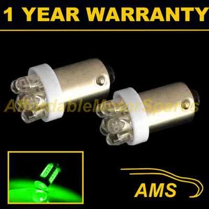 2X BAX9s H6W 434 XENON GREEN 7 DOME LED SIDELIGHT SIDE LIGHT BULBS HID SL100601 - Picture 1 of 1