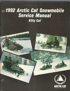 1992 Arctic Cat Snowmobile Kitty Cat Service Manual - Picture 1 of 3