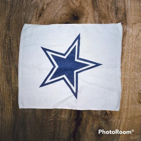 Dallas Cowboys Blue Star Football Game Rally Towels White 15 x 17 in Cover