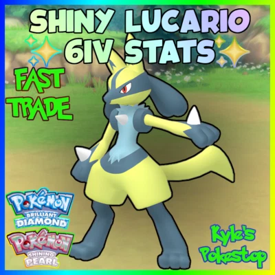 6IV 🌟SHINY🌟 LUCARIO | POKEMON BRILLIANT DIAMOND & SHINING PEARL BDSP