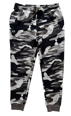 UNDER ARMOUR Boys Rival Fleece Camo Joggers Pants Sweatpants NWT SIZE XL - Image 1 of 4