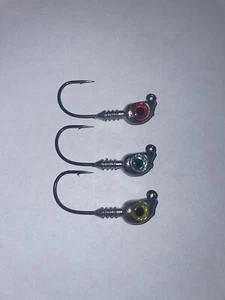 Swimbait Jig Head with Strong Mustad Hooks 5-Pack 3/16oz-1/2oz Customizable - Picture 1 of 6