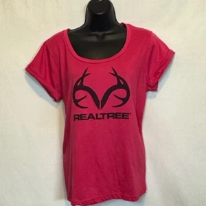 G-111 Realtree Pink & Black Short Sleeve Tee Shirt Size L - Picture 1 of 13