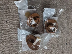Set of 3 BIBS Caramel Colour Latex Pacifiers Size 2 Pacifiers Item 200289C - Picture 1 of 4