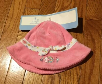 NOVO Chapéu de Praia Rosa para Bebês Meninas - Imagem 1 de 3