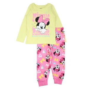 Girls' Pajamas. Minnie. Yellow Color. 2 To 8 Years. - Picture 1 of 7