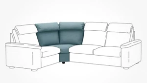 Ikea LIDHULT blauer Schonbezug für Eckschrank neu im Karton - Bild 1 von 5