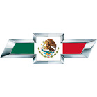 2 Silverado Mexican Flag Universal Chevy Bowtie Vinyl Sheets Emblem Overlay For Sale