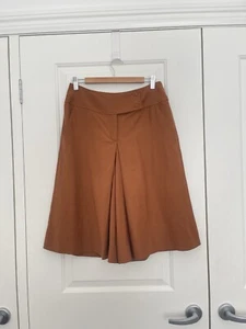 Dolce & Gabbana Brown Orange 100% Virgin Wool Culottes / Shorts Size 42 - Picture 1 of 5