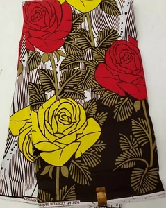 Elegant & Stunning African Ankara Wax Print,100% Cotton, Sell by 6 Yards - Picture 1 of 2