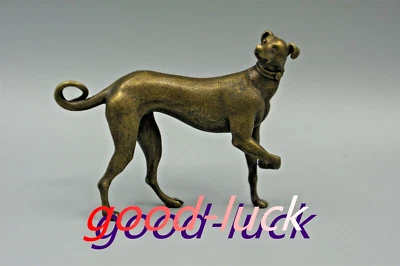 60mm Old Chinese Copper Dog that solidifies time Figurines&Statues - Image 1 of 4