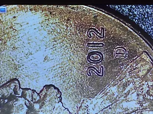 2012 D ERROR PENNY MS Collectors View - Picture 1 of 15