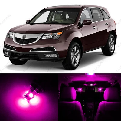 Paquete de 21 luces interiores LED rosas para Acura MDX 2007-2013 + HERRAMIENTA DE PALANCA Foto 1 de 4