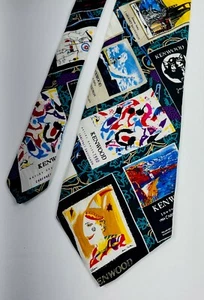 Di Cravatte Kenwood Sonoma Valley wine necktie multicolor silk tie L56 W3.75  - Picture 1 of 11