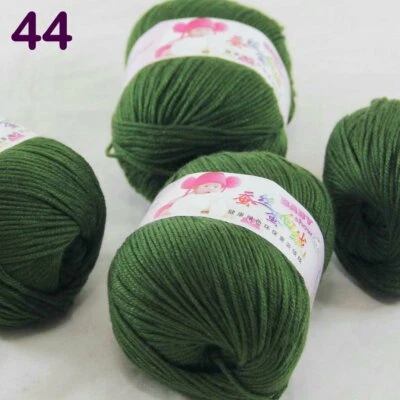 Sale 4 Skeinsx50g Cashmere Silk Wool Children Hand Knit Blankets Crochet Yarn 44 - Image 1 of 4