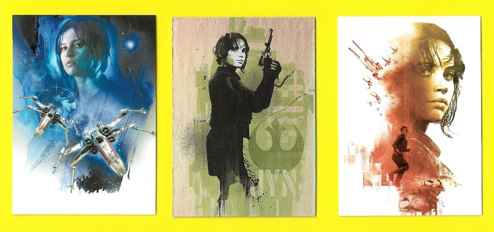 Topps Star Wars Rogue Eine Jyn Erso Menge Von 3 Karten - Bild 1 von 1