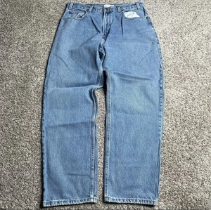 Vintage Old Navy Baggy Jeans Herren 35 x 32 Medium Wash Skater Carpenter Utility 90er - Bild 1 von 10