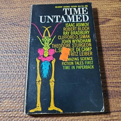 Time Untamed Asimov Bloch Bradbury 1967 Belmont Sci-Fi Paperback - Image 1 of 4