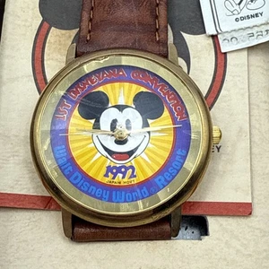 NIB 1992 First Disneyana Convention Mickey Mouse Watch Limited Edition /1500 NWT - Picture 1 of 10