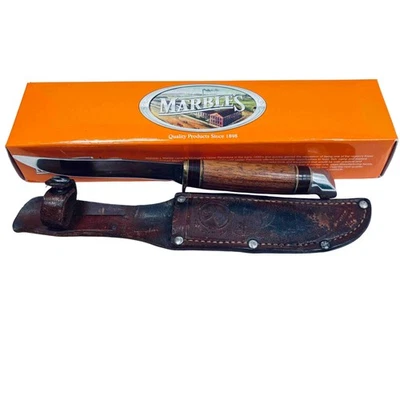 Marble's MA 519 Vintage Hunting Knife 4" Plain Edge Blade - Image 1 of 4