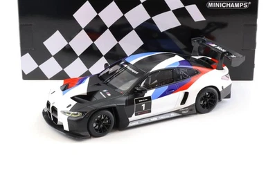 1:18 Minichamps BMW M4 GT3 Presentazione 2021 #1 Bianco / Blu/Red - Immagine 1 di 4