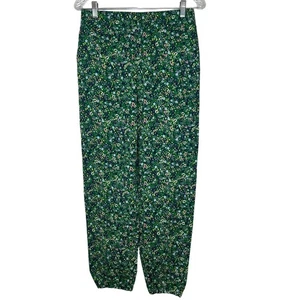 Pantalones para mujer Zara verde estampado floral talla M estilo boho NUEVO - Imagen 1 de 12
