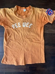 Vtg 50/60s Russell Southern Co. Pee Wee Single Stitch Tee Patches Baby Tee L - Picture 1 of 11