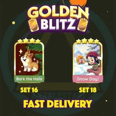 MONO-POLY GOLDEN BLITZ🔥 BARK THE HALLS SET16 & SNOW DAY! SET18 | FAST DELIVERY - Image 1 of 2