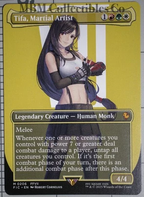 MTG Magic Final Fantasy TIFA, MARTIAL ARTIST #206 Commander Non-Foil Borderless - Image 1 of 2