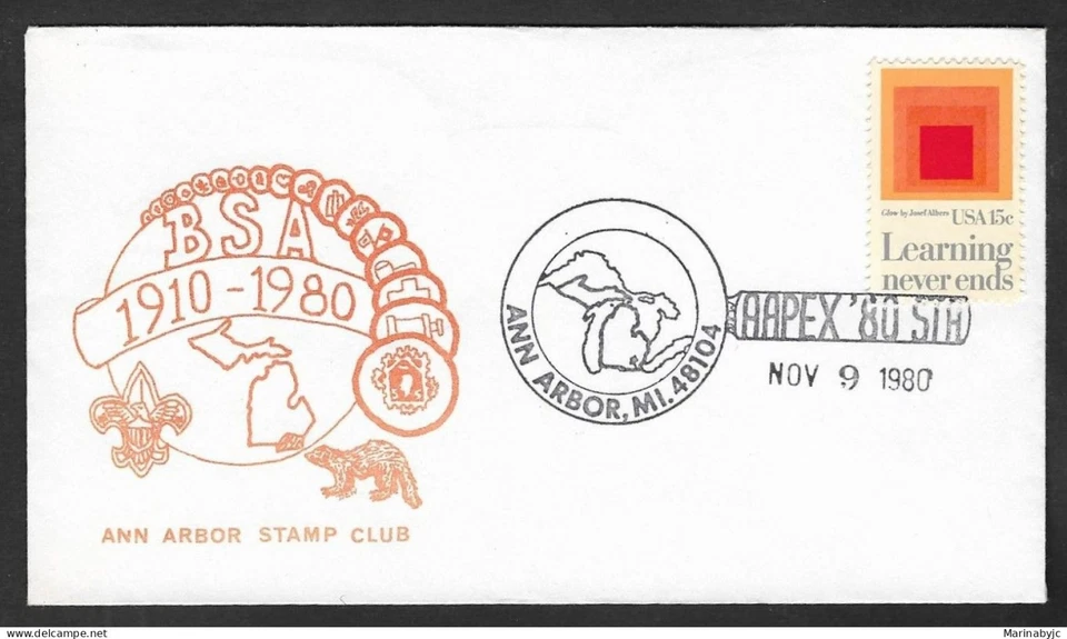 SKV) 1980. Estados Unidos, Scouts. FDC XF. Foto 1 de 1