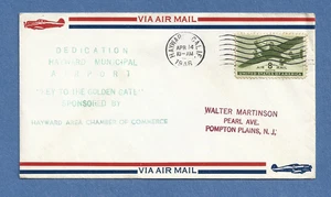 C26 PRIMER VUELO DEDICACIÓN HAYWARD CA AEROPUERTO ABR 14,1946 - Imagen 1 de 1