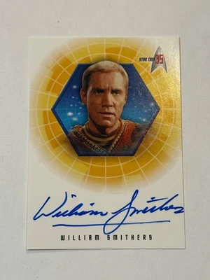 STAR TREK TOS 35th Anniversary William Smithers Autograph Card A27 trading card - Image 1 of 2