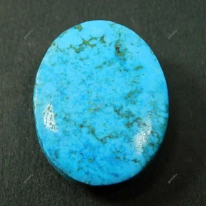 Piedra preciosa suelta de 38,45 quilates CERTIFICADA piedra preciosa turquesa natural corte ovalado - Imagen 1 de 8