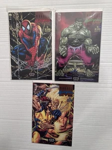 Marvel Masterpieces # 1 3 4 Lot 1992 Joe Jusko Spider Man Hulk Wolverine - Bild 1 von 4