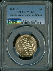 2024 P SACAGAWAE DOLLAR PCGS MS68 POS A PQ MAC FINEST & SPOTLESS * - Picture 1 of 2