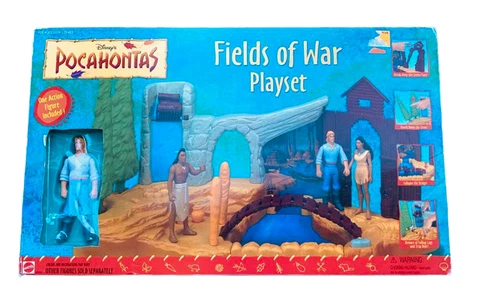 Disney Pocahontas Fields Of War Playset Mattel NEW IN BOX SEALED Cover