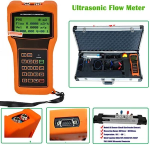 Liquid Water Ultrasonic Flow Meter Flowmeter DN25~100mm HS Bracket Transducer - Picture 1 of 12