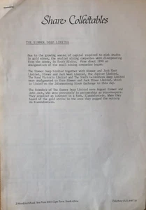 Antique Share Certificate Simmer and Jack Mines Limited. (Johannesburg) - Picture 1 of 4