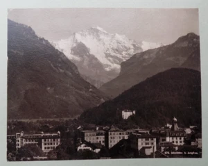 Interlaken & Jungfrau vintage albume circa 1885 Photoglob. Suisse - Photo 1/1
