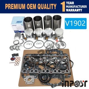 V1902 New Overhaul Rebuild Kit For Kubota engine THOMAS Loader T173 T133 784 - Picture 1 of 7