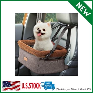 Dog Car Seat for Small Dogs Upgraded Dog Booster Seat Metal Frame Doggy Pet Car - Picture 1 of 7
