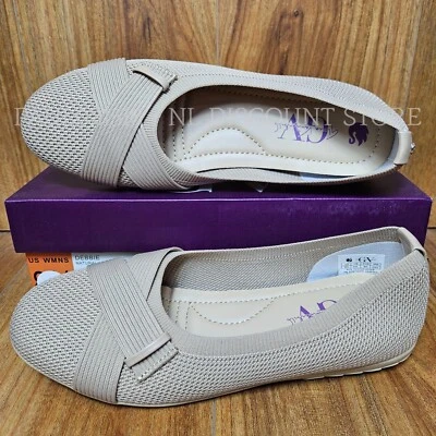 Zapatos planos sin cordones GLORIA VANDERBILT para mujer Debbie ~ naturales Foto 1 de 4