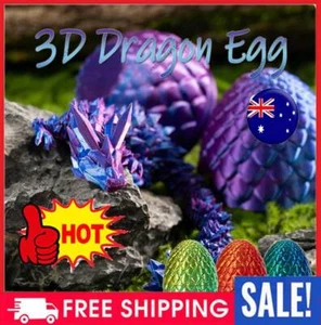 Surprise Dragon Egg Articulating Dragon Fidget Toy - 3D Printed Dragons IH - Picture 1 of 16
