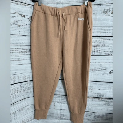 Brunette the label sweatpants Womens Sz M/L Blonde Peach jogger Track Pants - Image 1 of 4