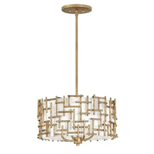 Fredrick Ramond Farrah 4 Light Chandelier, Burnished Gold - FR33103BNG - Picture 1 of 1