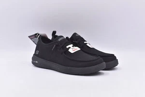 Men's Skechers Work Arch Fit Melo Slip Resistant Shoes, Black, Size 11.5 - Picture 1 of 5