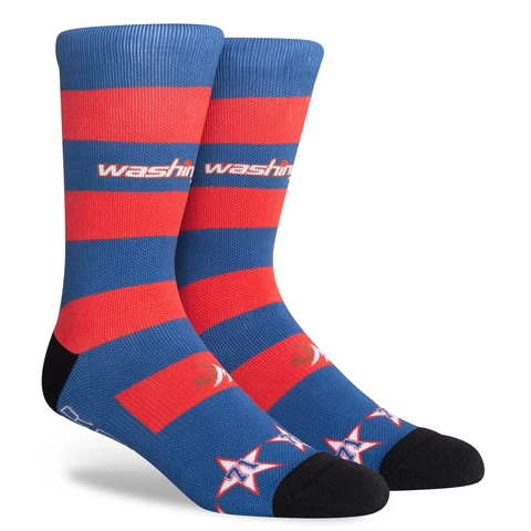 Men's Blue Washington Wizards 2021/22 City Edition Crew Socks Cover